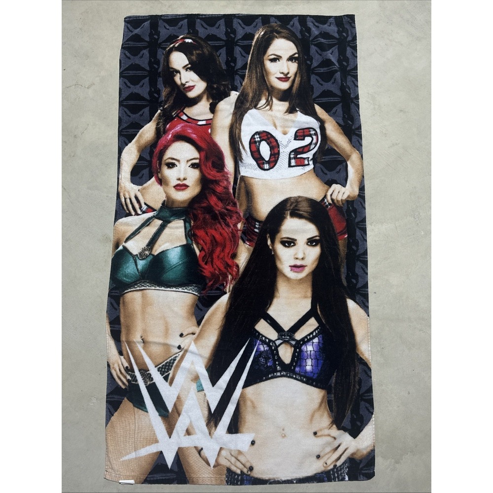 2016 WWE WRESTLING DIVAS BEACH BATH TOWEL SOFT COTTON Hot Girls Y2K